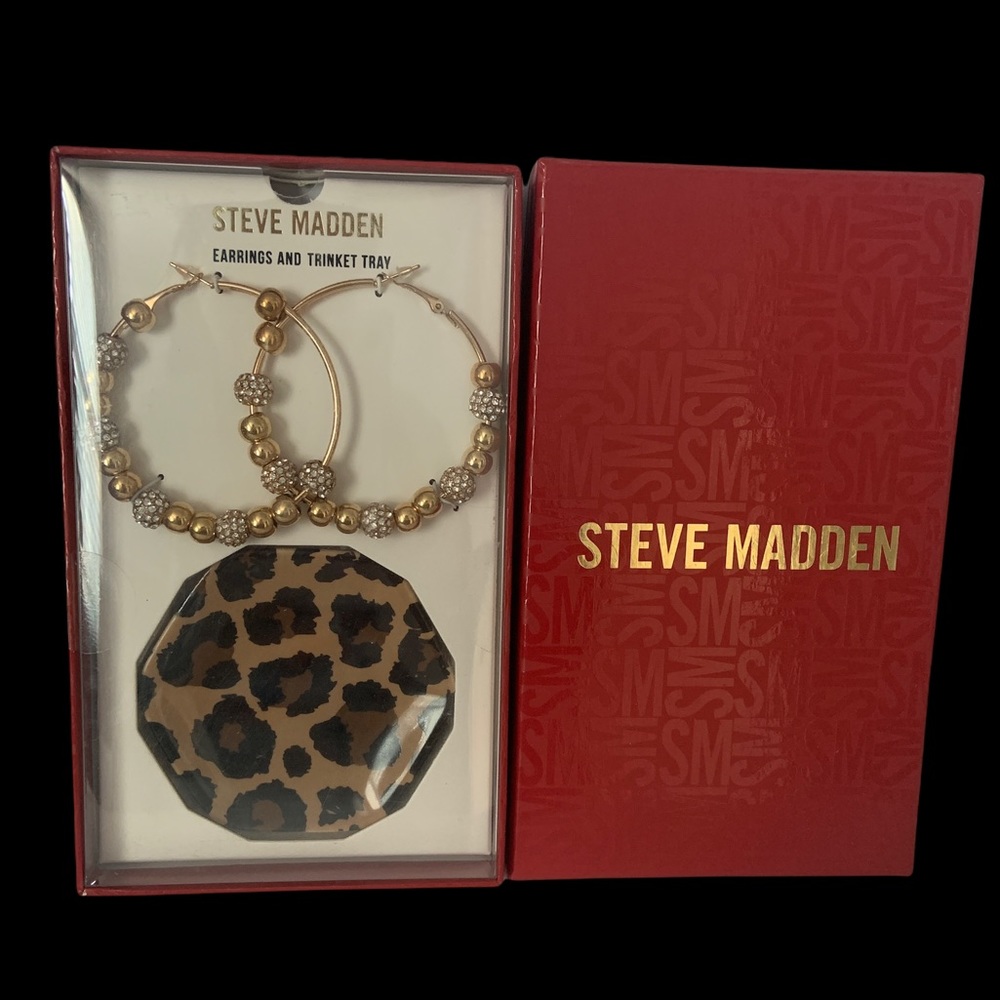 Steve Madden Women’s Hoop Earring and Trin…